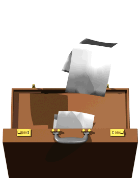 briefcase papers fly hg wht