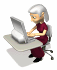 retired woman working on pc md wht