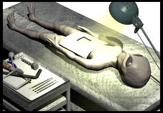 alien autopsy closeup hg wht