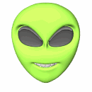 alien smiling big md wht
