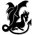 tribal dragon shake md wht
