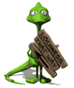 lochness monster holding sign md wht