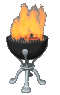 flaming grill sm clr