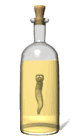 tequila bottle with worm md wht