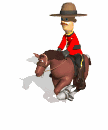 mountie riding horse md wht