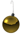 gold ornament swinging md wht