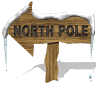 north pole sign dripping md wht