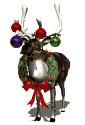 reindeer decorated md wht