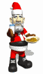 santa with cookies and milk md wht