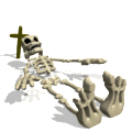 skeleton sitting up md wht