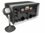 ham radio with microphone detail md wht