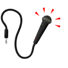 microphone flashing md wht