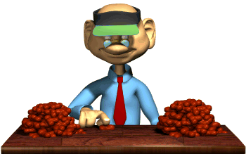 accountant counting beans hg wht