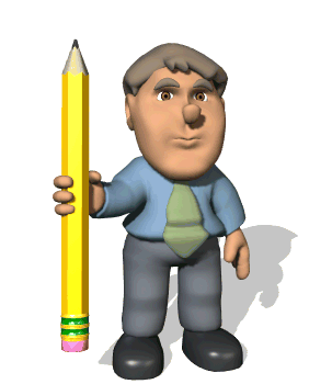 accountant raising pencil hg wht