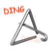 triangle ringing ding md wht