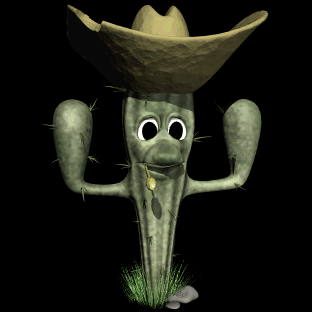 cactus chewing straw hg blk