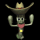 cactus dancing lg blk