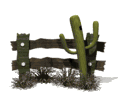 tumbleweed with fence md wht