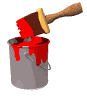 red paint bucket brush md wht