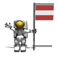 astronaut flag wave austria md wht