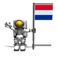 astronaut flag wave netherlands md wht