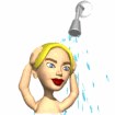 girl shower md wht