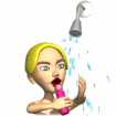 girl shower singing md wht