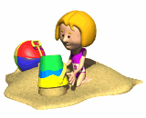 girl playing with sand bucket md wht