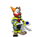 clown juggling md wht