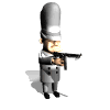 gangster firing wildly md wht