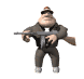 gangster shoot machine gun md wht