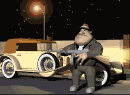 gangster with car md wht