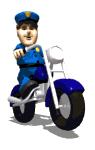 officer muldoon riding wheelie md wht