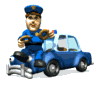 officer muldoon with doughnut md wht