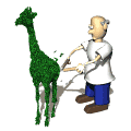 gardener topiary giraffe md wht