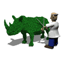 gardener topiary rhino md wht