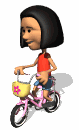 girl coasting on bike md wht