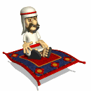 arab man floating on magic carpet md wht