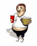 overweight man with popcorn md wht