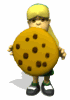 girl scout with big cookie md wht
