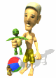 surfer josh with pet turtle md wht