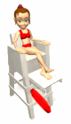 female lifeguard chair looking md wht