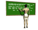 female teacher writing chalkboard md wht