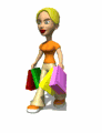 teenage girl carrying shopping bags md wht