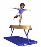 gymnast on balance beam md wht