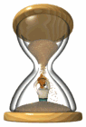 hourglass sand pouring man md wht