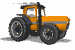 farm tractor orange md wht
