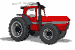 farm tractor red md wht