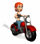 biker girl riding motorcycle smoke ty wht